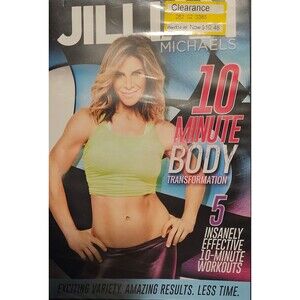 JILLIAN MICHAELS 10 MINUTE BODY TRANSFORMATION EXERCISE DVD NEW SEALED FITNESS